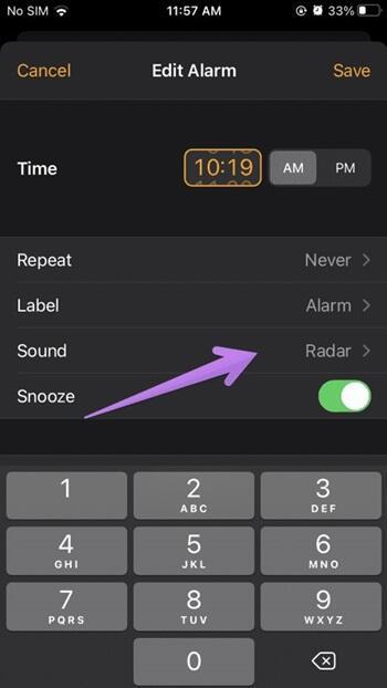Cómo el subir volumen de alarma en iPhone (3)