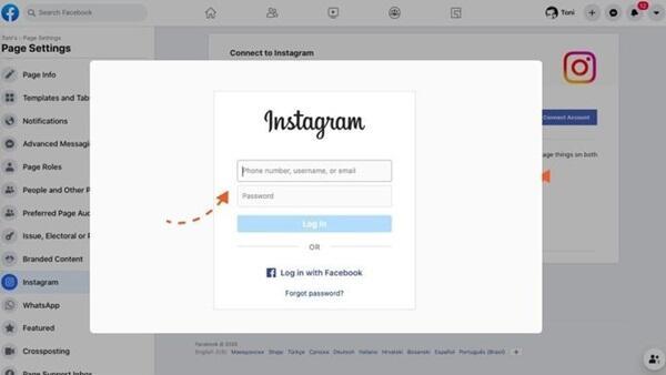 Cómo vincular Instagram con una página de Facebook (4)