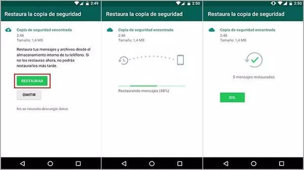 ¿Cómo recuperar los mensajes borrados del WhatsApp3